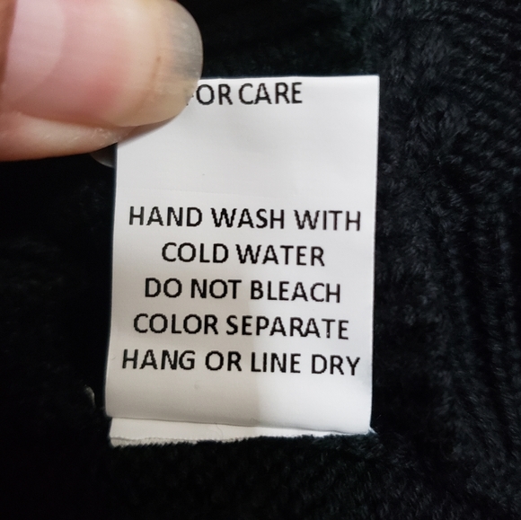 Honey Punch  Black Cable Knit Sweater Dress - Picture 7 of 13